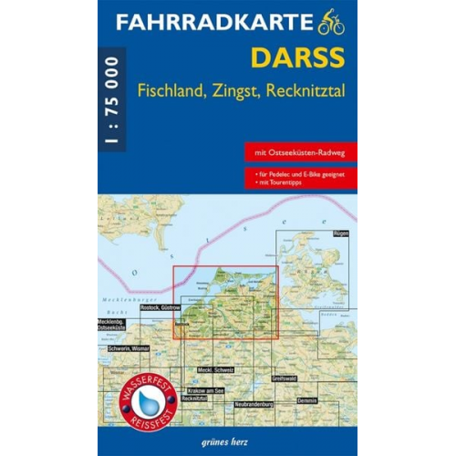 Fahrradkarte Darß - Fischland - Zingst 1:75 000