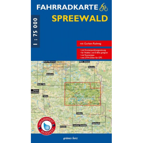 Fahrradkarte Spreewald 1:75 000