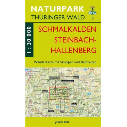 Wanderkarte Schmalkalden und Steinbach-Hallenberg 1:30.000.