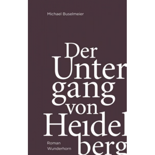 Michael Buselmeier - Der Untergang von Heidelberg