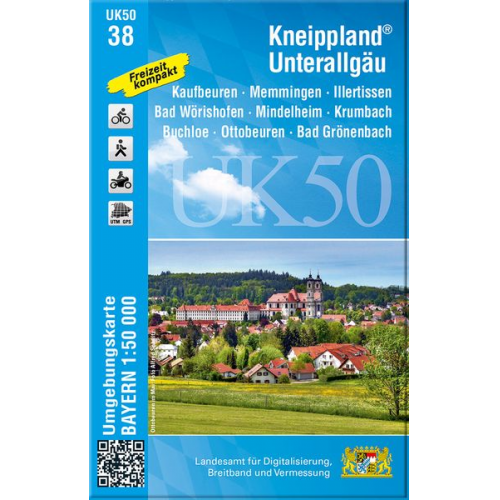 Kneippland Unterallgäu 1 : 50 000 (UK50-38)