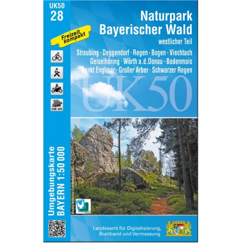 UK50-28 Naturpark Bayerischer Wald - westlicher Teil 1:50 000 (UK50-28)