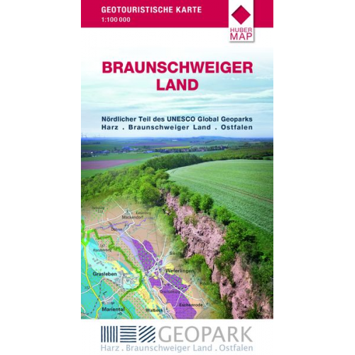 Braunschweiger Land. Geotouristische Karte Maßstab 1:100 000