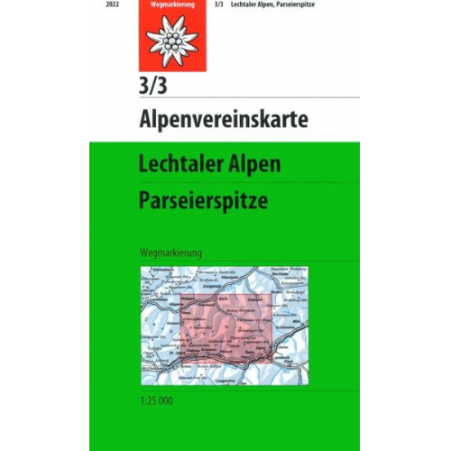 Lechtaler Alpen - Parseierspitze 1:25 000