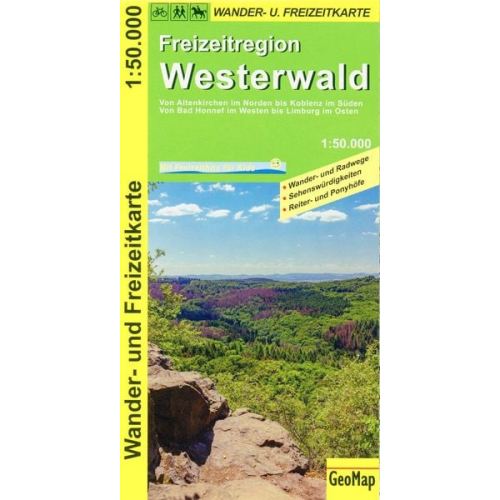 GeoMap - Westerwald 1:50.000 Wander- und Freizeitkarte