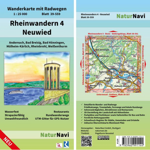 Rheinwandern 4 - Neuwied 1:25 000