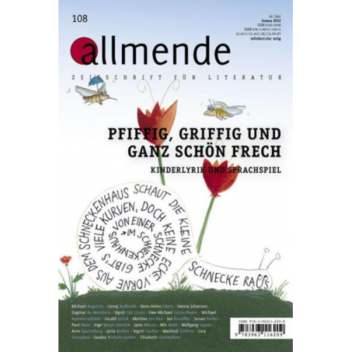 Allmende 108 – Zeitschrift für Literatur
