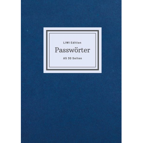 Notizbuch A5 Notizbuch für Passwörter Passwortbuch A5 - Notizbuch für Passwörter - klein A5 - Organizer liniert 2 Spalten - 30 Seiten -