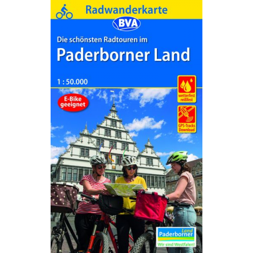 Radwanderkarte BVA Die schönsten Radtouren im Paderborner Land 1:50.000, reiß- und wetterfest, GPS-Tracks Download