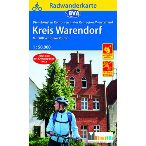 Radwanderkarte BVA Radregion Münsterland Kreis Warendorf