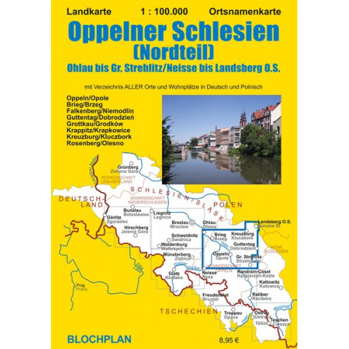 Dirk Bloch - Landkarte Oppelner Schlesien (Nordteil) 1:100 000