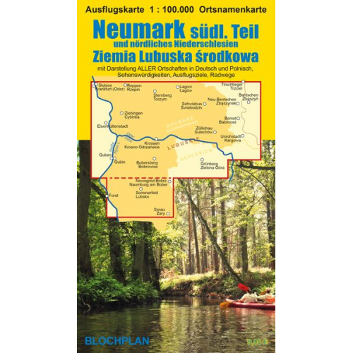 Dirk Bloch - Landkarte Neumark - südlicher Teil 1:100 000