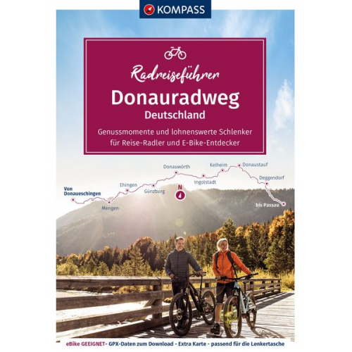 KOMPASS Radreiseführer Donauradweg Deutschland