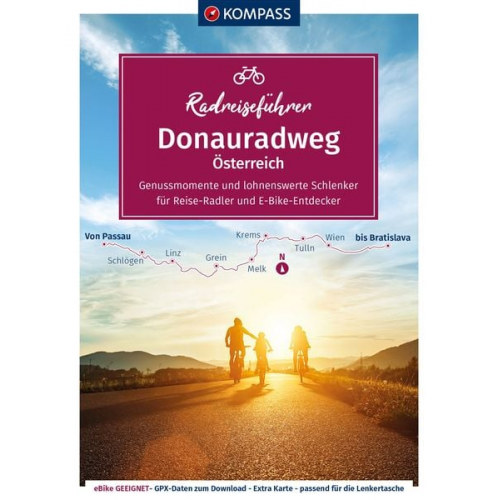 KOMPASS Radreiseführer Donauradweg Österreich