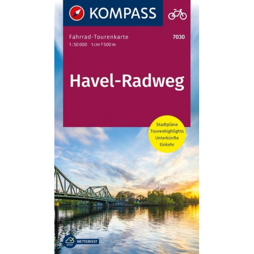 KOMPASS Fahrrad-Tourenkarte Havel-Radweg 1:50.000