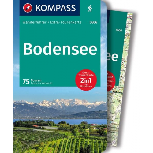 Franziska Baumann - KOMPASS Wanderführer Bodensee, 75 Touren mit Extra-Tourenkarte