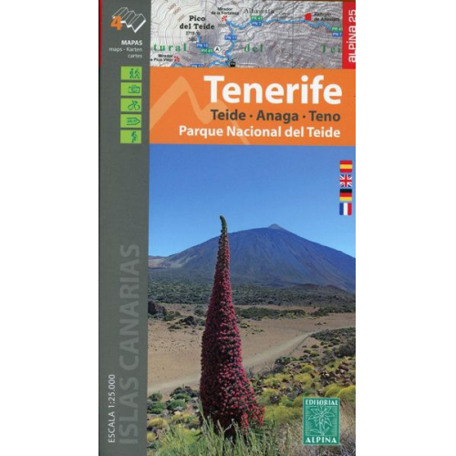Wanderkarte Tenerife - Parque Nacional del Teide 1:25 000