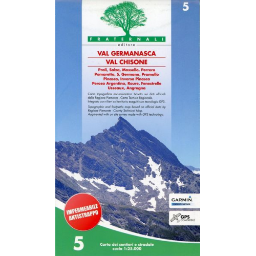 Val Germanasca - Val Chisone 1:25.000