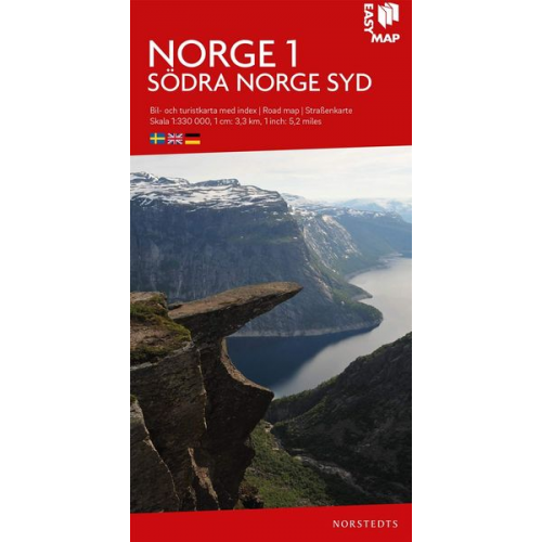 Norge 1 Södra Norge syd 1:330 000