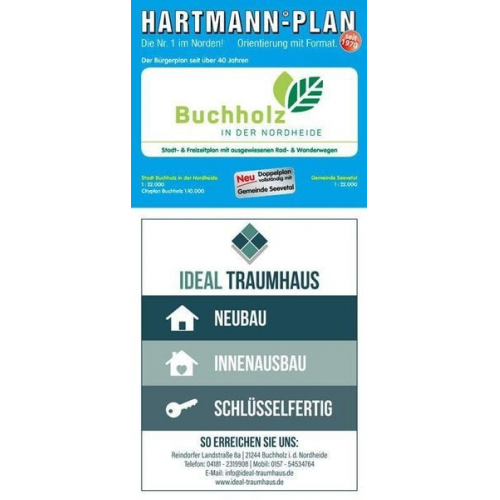 HARTMANN-PLAN Buchholz in der Nordheide, 1:22.000, Stadtplan