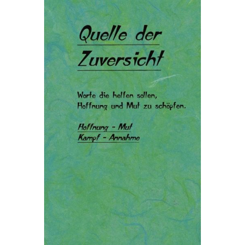 Jaqueline Wehrli - Quelle der Zuversicht