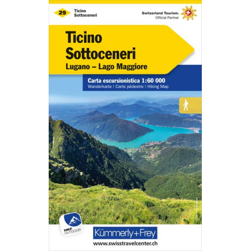 KuF Schweiz Wanderkarte 29 Tessin Süd - Sottoceneri 1 : 60 000