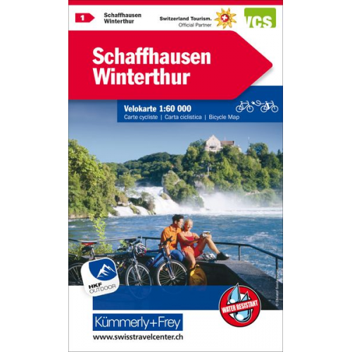 KuF Schweiz Radkarte 1 Schaffhausen-Winterthur