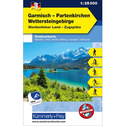 Garmisch Partenkirchen Wettersteingebirge Nr. 03 Outdoor Deutschland 1:35 000