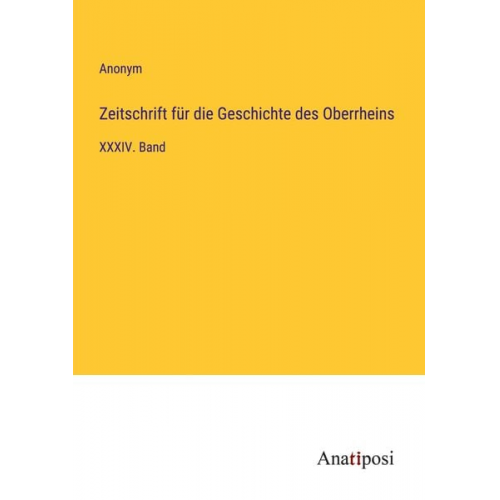 Zeitschrift für die Geschichte des Oberrheins