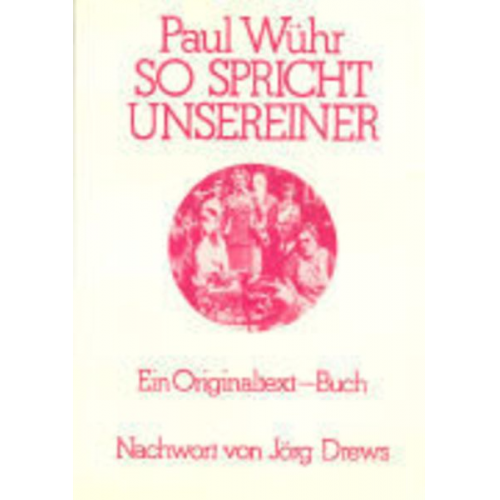 Paul Wühr - So spricht unsereiner