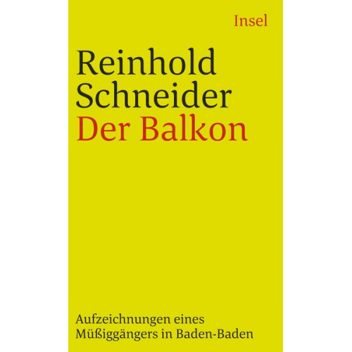 Reinhold Schneider - Der Balkon