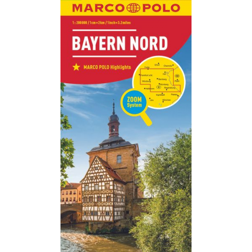 MARCO POLO Regionalkarte Deutschland 12 Bayern Nord 1:200.000