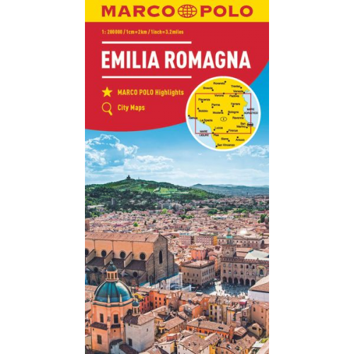 MARCO POLO Regionalkarte Italien 06 Emilia Romagna 1:200.000