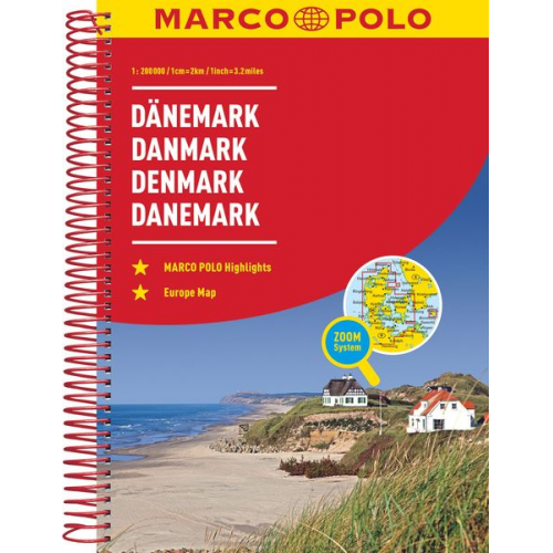 Marco Polo Verlag - MARCO POLO Reiseatlas Dänemark 1:200.000