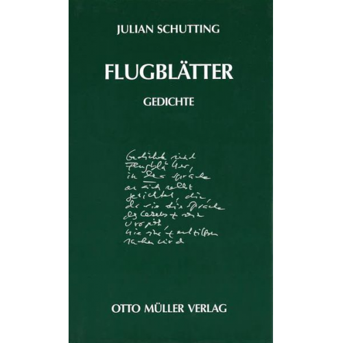 Julian Schutting - Flugblätter