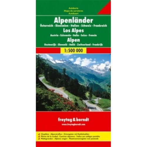 Alpenländer 1 : 500 000. Autokarte