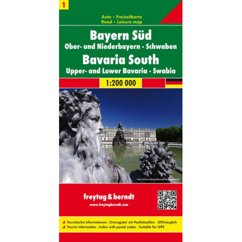 Deutschland 01 Bayern 1. Süd, Mitte 1 : 200 000. Autokarte