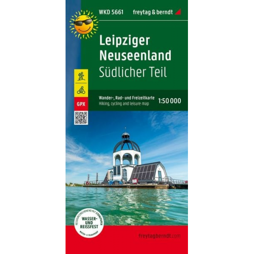 Leipziger Neuseenland - Südlicher Teil, Wander-, Rad- und Freizeitkarte 1:50.000, freytag & berndt, WKD 5661