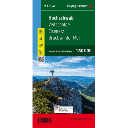 Hochschwab, Wander-, Rad- und Freizeitkarte 1:50.000, freytag & berndt, WK 0041