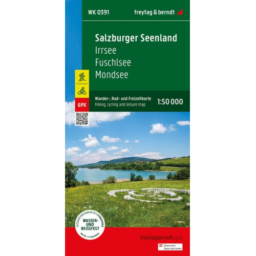 Salzburger Seenland, Wander-, Rad- und Freizeitkarte 1:50.000, freytag & berndt, WK 0391