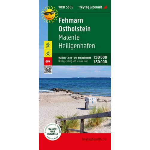 Fehmarn - Ostholstein, Wander-, Rad- und Freizeitkarte 1:30.000, freytag & berndt, WKD 5365