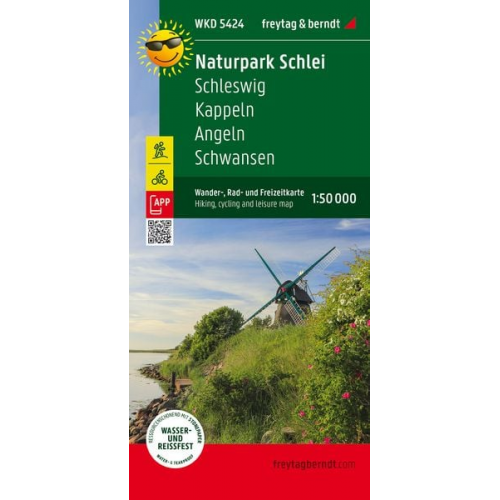 Naturpark Schlei, Wander-, Rad- und Freizeitkarte 1:50.000, freytag & berndt, WKD 5424