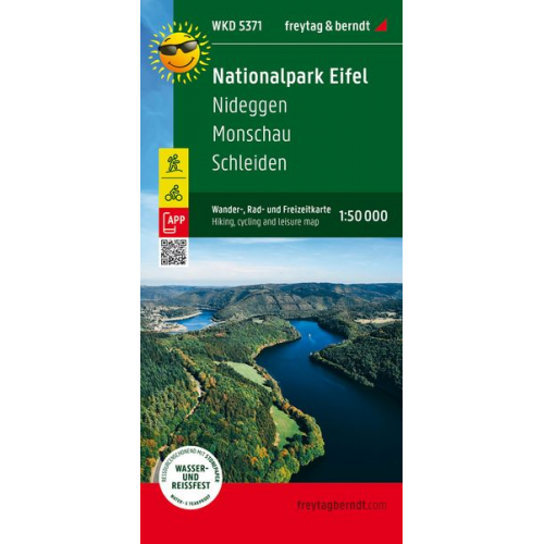 Nationalpark Eifel, Wander-, Rad- und Freizeitkarte 1:50.000, freytag & berndt, WKD 5371