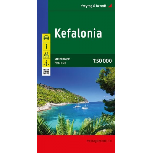 Kefalonia, Straßenkarte 1:50.000, freytag & berndt