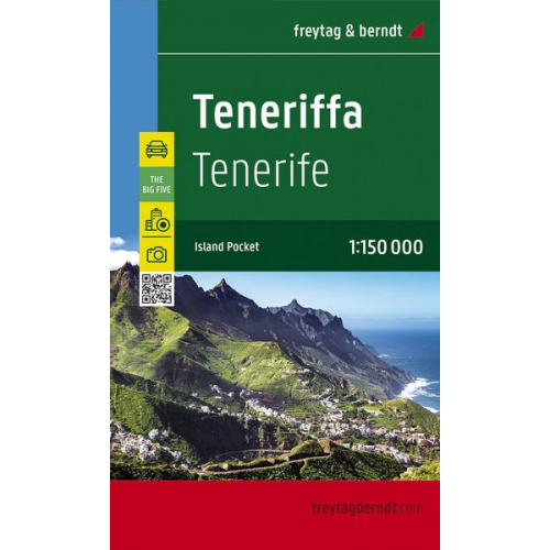 Teneriffa, Straßenkarte 1:150.000, freytag & berndt