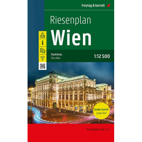 Wien, Riesenplan, Stadtatlas 1:12.500, freytag & berndt