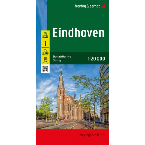 Eindhoven, Stadtplan 1:20.000, freytag & berndt