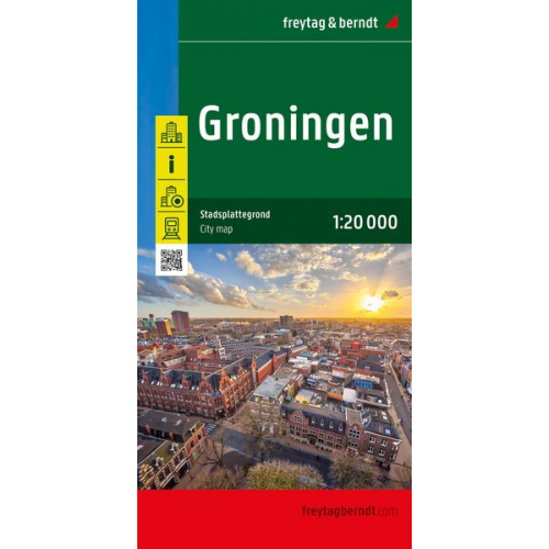 Groningen, Stadtplan 1:20.000, freytag & berndt