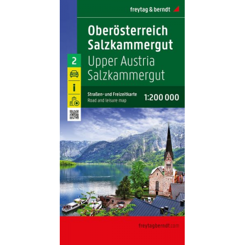 Oberösterreich - Salzkammergut, Straßen- und Freizeitkarte 1:200.000, freytag & berndt