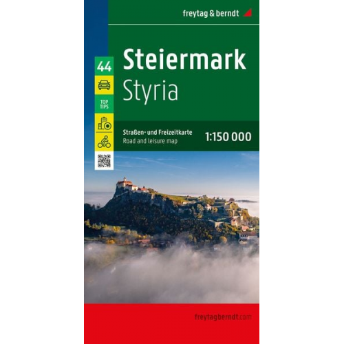 Steiermark, Straßen- und Freizeitkarte 1:150.000, freytag & berndt